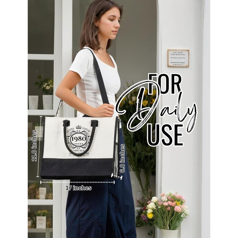 Prada Stylish Durable Polyester Large Canvas Tote… - image 4